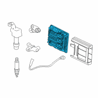 OEM 2010 Buick LaCrosse Engine Control Module (W/ 2Nd Mpu) Diagram - 12651993