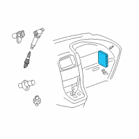 OEM 2001 Lexus RX300 Engine Control Computer Diagram - 89661-48121