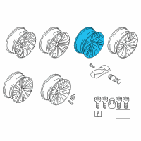 OEM 2011 BMW 740i Light Alloy Rim Diagram - 36-11-6-777-777