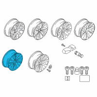 OEM 2013 BMW 750Li Light Alloy Rim Diagram - 36-11-6-775-777