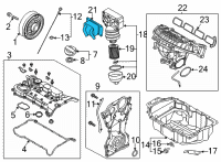 OEM 2021 Hyundai Sonata Cooler Assembly-Eng Oil Diagram - 26410-2S501