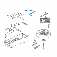 OEM 2013 Buick Regal Handle Asm-Jack Diagram - 13255680