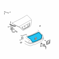 OEM 2006 Infiniti Q45 WEATHERSTRIP-Trunk Lid Diagram - 84830-AR000