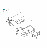 OEM 2002 Infiniti Q45 Stay Assembly-Trunk Lid Diagram - 84430-AR026