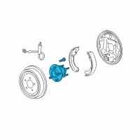 OEM Chevrolet Malibu Rear Wheel Bearing (W/ Wheel Speed Sensor) Diagram - 15798483