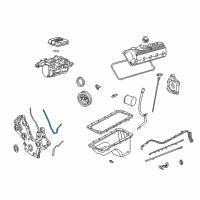 OEM 1997 Ford Mustang Front Cover Gasket Diagram - F3LY-6020-B