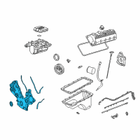 OEM Lincoln Front Cover Diagram - 2C5Z-6019-AA