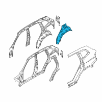 OEM 2020 BMW X3 Wheel Arch Outer Rear Left Diagram - 41-00-7-493-977