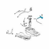 OEM 2007 Hummer H3 Strap, Fuel Tank Diagram - 25815907