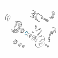 OEM Toyota Wheel Bearing Snap Ring Diagram - 90521-79002