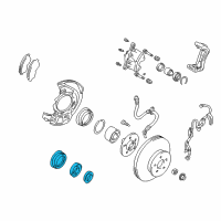 OEM 1996 Toyota Corolla Hub Seal Kit Diagram - 04422-12091