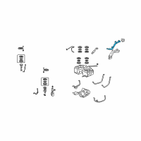 OEM Acura RDX Pipe, Fuel Filler Diagram - 17660-STK-A02