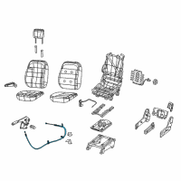 OEM 2015 Ram ProMaster 3500 Cable-Parking Brake Diagram - 68225444AB