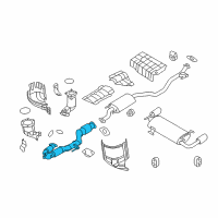 OEM 2012 Nissan Murano Exhaust Tube Assembly, Front W/Catalyst Diagram - 20020-1AA2B