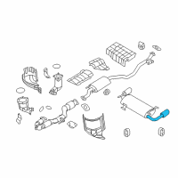 OEM 2012 Nissan Murano DIFFUSER Assembly Exhaust Diagram - 20080-1AA2A