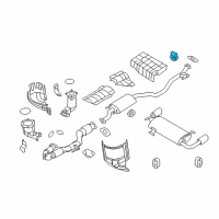 OEM 2015 Nissan Pathfinder Mounting-Exhaust, Rubber Diagram - 20651-AF400