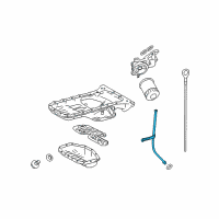 OEM Lexus Guide, Oil Level Gage Diagram - 11452-50170