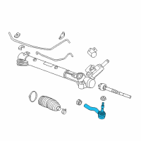 OEM 2013 Cadillac CTS Outer Tie Rod Diagram - 19177443