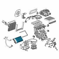 OEM 2015 Chevrolet Impala Heater Core Diagram - 84633310