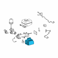 OEM 2006 Lexus GX470 Solenoid, Master Cylinder Diagram - 47217-60021