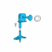 OEM 2017 Ram 1500 WINCH-Spare Tire Carrier Diagram - 68230304AB