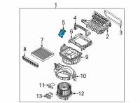 OEM 2021 Hyundai Venue Intake Actuator Diagram - 97162-1JAA0