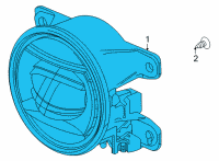 OEM Honda Ridgeline FOGLIGHT, R- FR Diagram - 33900-T20-A01