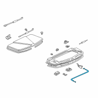 OEM 2000 Acura NSX Cable, Roof Cover Opener Diagram - 74842-SL0-T01