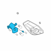 OEM 2008 Nissan Altima Socket Assembly Diagram - 26551-JB10A