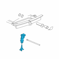 OEM 2008 GMC Sierra 2500 HD HOIST ASM-SPA WHL Diagram - 84455474