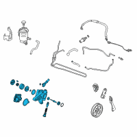 OEM 2009 Honda Accord Pump Sub-Assembly, Power Steering Diagram - 56110-R70-A12