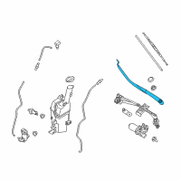 OEM Kia Windshield Wiper Arm Assembly Driver Diagram - 98311A9000