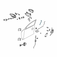 OEM Pontiac GTO Rod, Front Side Door Lock Cyl Diagram - 90457157