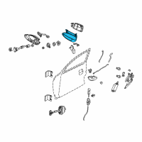 OEM 2004 Pontiac GTO Handle, Front Side Door Outside Diagram - 92085573