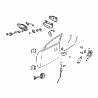 OEM 2004 Pontiac GTO Rod, Front Side Door Locking Diagram - 92056027