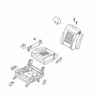 OEM 2008 Kia Amanti Heater-Front Seat Cushion Diagram - 881903F800