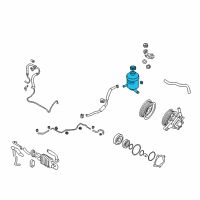 OEM 2011 Hyundai Veracruz Reservoir Assembly-Power Steering Diagram - 57150-3J000