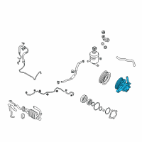 OEM 2009 Hyundai Veracruz Pump Assembly-Power Steering Oil Diagram - 57100-3J010