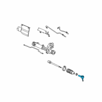 OEM 2002 Ford Taurus Outer Tie Rod Diagram - 3F1Z-3A130-AA