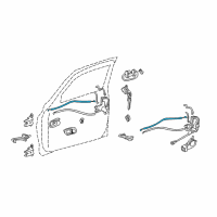 OEM 2003 Toyota Tundra Lock Rod Diagram - 69710-0C010