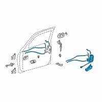 OEM 2006 Toyota Tundra Lock Assembly Diagram - 69030-0C010