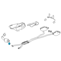 OEM 2009 Cadillac CTS Muffler & Pipe Seal Diagram - 15879730