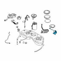 OEM 2006 BMW X3 Fuel Level Sensor Left Diagram - 16-14-6-766-165