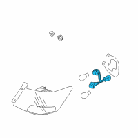 OEM Bulb Holder & Wiring Assembly Diagram - 924401M200