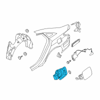 OEM Hyundai Sonata Housing-Fuel Filler Door Diagram - 81595-3Q000