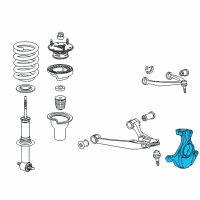 OEM 2018 Chevrolet Silverado 1500 Knuckle Diagram - 22760659