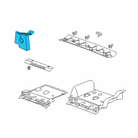 OEM 2009 Hummer H2 Rear Pillar Trim Diagram - 25909263