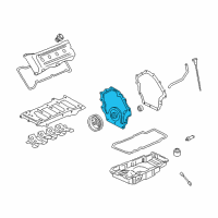 OEM 1998 Cadillac DeVille Cover-Engine Front Diagram - 3540170