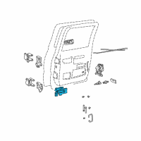 OEM 1998 GMC K2500 Suburban Handle, Inside Diagram - 15708046