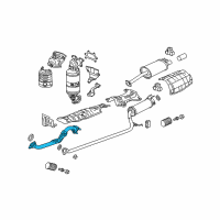 OEM 2008 Honda Civic Pipe A, Exhuast Diagram - 18210-SNE-A01